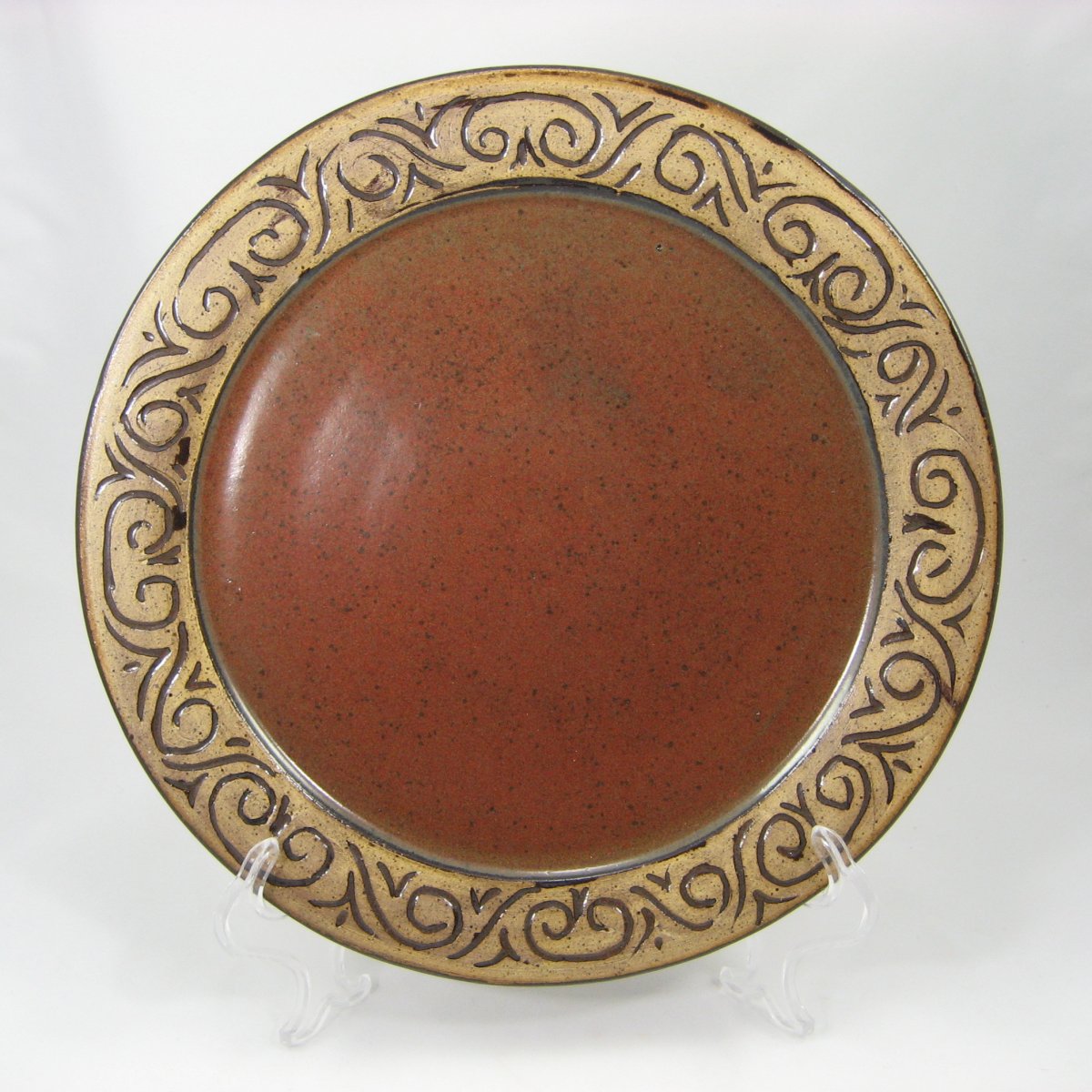 Scroll Carved Plate